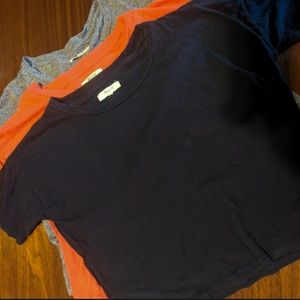 Madewell bundle crop cotton tees
